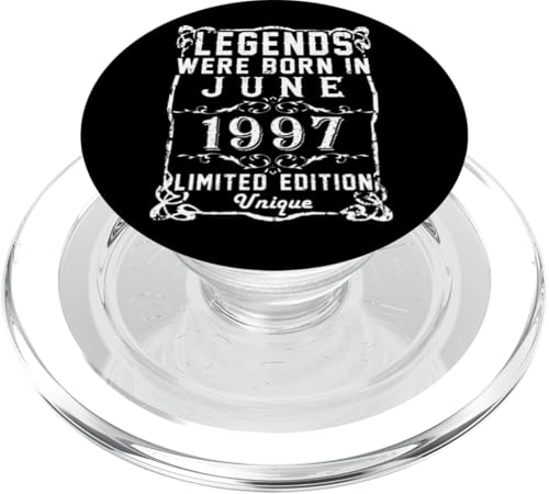 Geburtstag Juni 1997 Limited Geschenk Edition Vintage PopSockets PopGrip für MagSafe von Geburtstagsgeschenk Damen 1997 Geschenkidee Herren