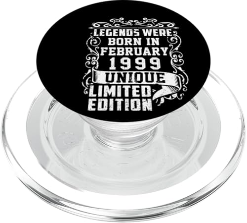 Geburtstag Februar 1999 Limited Geschenk Edition Vintage PopSockets PopGrip für MagSafe von Geburtstagsgeschenk Damen 1999 Geschenkidee Herren