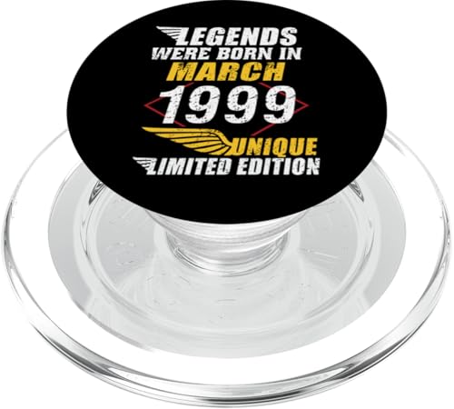 Geburtstag März 1999 Limited Geschenk Edition Vintage PopSockets PopGrip für MagSafe von Geburtstagsgeschenk Damen 1999 Geschenkidee Herren