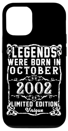 Hülle für iPhone 12/12 Pro Geburtstag Oktober 2002 Limited Geschenk Edition Vintage von Geburtstagsgeschenk Damen 2002 Geschenkidee Herren