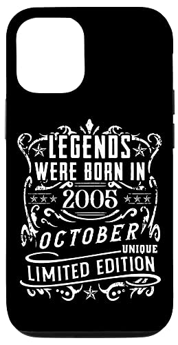 Hülle für iPhone 12/12 Pro Geburtstag Oktober 2005 Limited Geschenk Edition Vintage von Geburtstagsgeschenk Damen 2005 Geschenkidee Herren