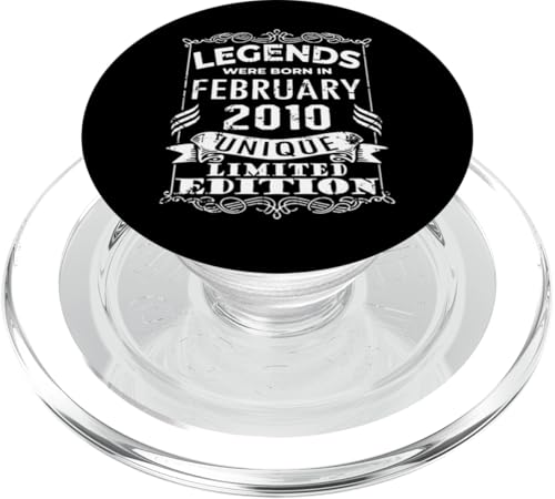 Geburtstag Februar 2010 Limited Geschenk Edition Vintage PopSockets PopGrip für MagSafe von Geburtstagsgeschenk Damen 2010 Geschenkidee Herren