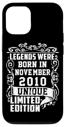 Hülle für iPhone 12/12 Pro Geburtstag November 2010 Limited Geschenk Edition Vintage von Geburtstagsgeschenk Damen 2010 Geschenkidee Herren