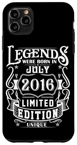 Hülle für iPhone 11 Pro Max Geburtstag Juli 2016 Limited Geschenk Edition Vintage von Geburtstagsgeschenk Damen 2016 Geschenkidee Herren