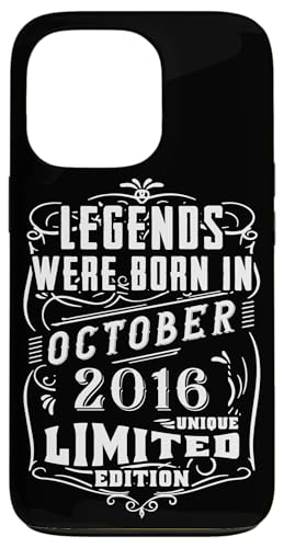 Hülle für iPhone 13 Pro Geburtstag Oktober 2016 Limited Geschenk Edition Vintage von Geburtstagsgeschenk Damen 2016 Geschenkidee Herren