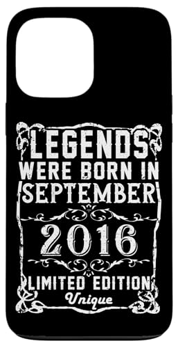 Hülle für iPhone 13 Pro Max Geburtstag September 2016 Limited Geschenk Edition Vintage von Geburtstagsgeschenk Damen 2016 Geschenkidee Herren