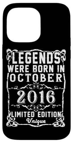 Hülle für iPhone 14 Pro Max Geburtstag Oktober 2016 Limited Geschenk Edition Vintage von Geburtstagsgeschenk Damen 2016 Geschenkidee Herren