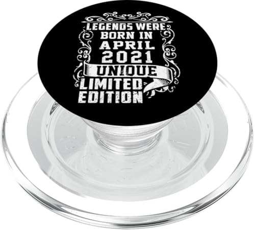 Geburtstag April 2021 Limited Geschenk Edition Vintage PopSockets PopGrip für MagSafe von Geburtstagsgeschenk Damen 2021 Geschenkidee Herren