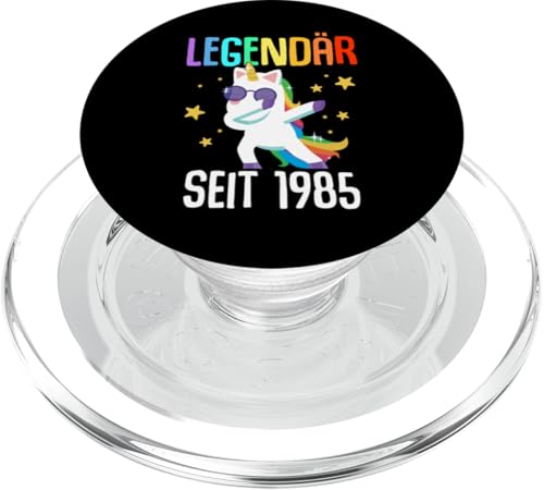 40. Geburtstag Mann Frau 40 Jahre 1985 Deko Lustig Geschenk PopSockets PopGrip für MagSafe von Geburtstagsgeschenk Damen Herren 1985 Geschenkidee