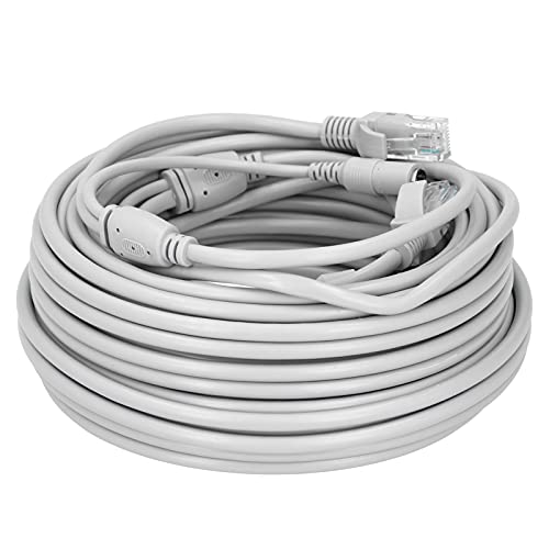 Gedourain Netzwerkkabel, Tragbares Ethernet-Kabel, Stabil, Korrosionsbeständig, Rostfrei, mit RJ45-KopfRJ45-Kopf-DC-Stecker/Buchse-Stiftleiste für 100 Base-T für 10 Base-T (10 m/32,8 Fuß) von Gedourain