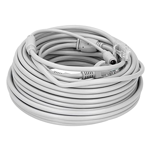 Gedourain Netzwerkkabel, Tragbares Ethernet-Kabel, Stabil, Korrosionsbeständig, Rostfrei, mit RJ45-KopfRJ45-Kopf-DC-Stecker/Buchse-Stiftleiste für 100 Base-T für 10 Base-T (20m) von Gedourain