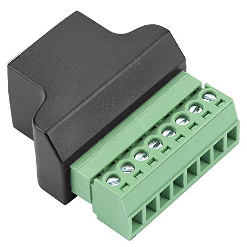 Gedourain Robuster und Stabiler 220-V-Ethernet-RJ45-Stecker auf Schraubklemme 8P8C, 8-poliger Elektrischer Mini-Adapter für Digital-DVR für Netzwerkschnittstelle von Gedourain