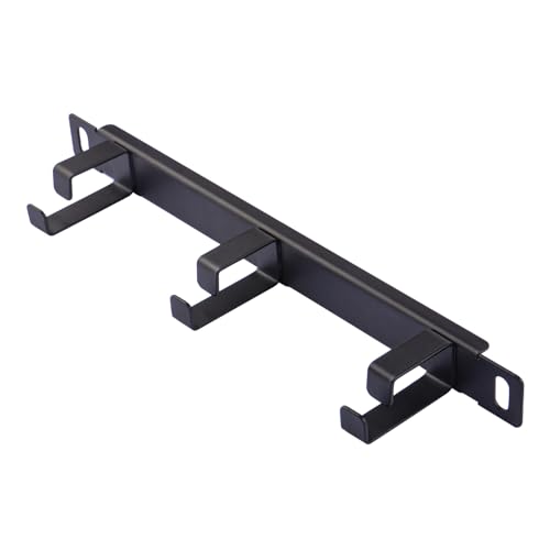 GeeekPi 10 Zoll Server-Rack 0,5U Rack Cable Management Panel mit 3 D-Ringen für DeskPi RackMate T1 und 10 Zoll Server Rack von GeeekPi