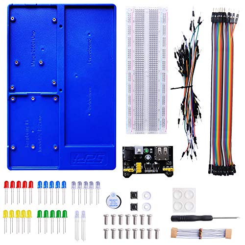 GeeekPi Raspberry Pi 4 Holder ABS Holder Breadboard Holder Kit Für Raspberry Pi 4B,3B+,3B,2B,B+,Zero,Zero W (2),Arduino UNO,Arduino Mega 2560 (Blue) von GeeekPi