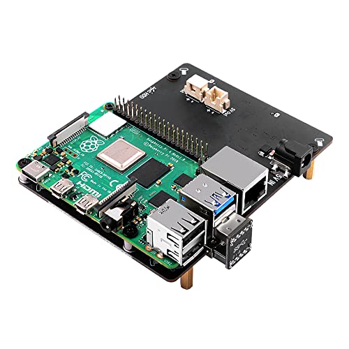 GeeekPi Raspberry Pi 4 SATA, Raspberry Pi 4 Modell B 2,5 Zoll SATA HDD/SSD Expansion Board X825 USB3.0 Schild (Nur für Raspberry Pi 4B) von GeeekPi