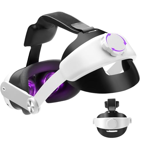 Geegear Kopfband für Meta Quest 3, kompatibel mit Meta Quest 3 VR-Zubehör, Verstellbarer bequemer VR-Headset-Gurt Quest 3 Elite Strap Ersatz zur Reduzierung von Gesicht und Kopfdruck von Geegear