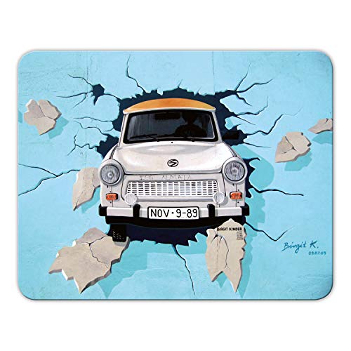 Addies Mousepad 'Ostalgie' schönes Mauspad Motiv in feiner Cellophan Geschenk-Verpackung, 24x19cm - MP04 von BYUP