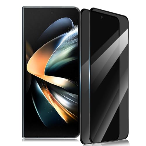 Gelaasso 2 Stück Schutzfolie Kompatibel mit Samsung Galaxy Z Fold 4 Panzer Schutz Glas, 9H Härte Anti-Kratzen, Anti-Spy Folie, Privacy Schutzfolie für Samsung Galaxy Z Fold 4 Sichtschutz von Gelaasso