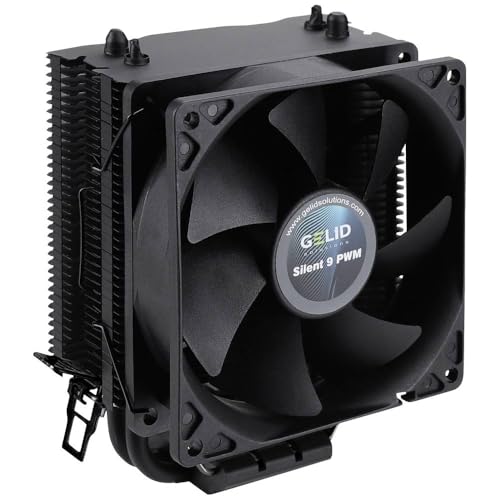 Gelid Solutions Black Frore - 2 Power-Heatpipes - 92mm-PWM-Lüfter - Hochwertige Schwarze elektrophoretische Beschichtung - Schwarz von Gelid Solutions