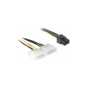 Gembird CC-PSU-6 Eingebaut Molex (4-pin) PCI-E (6-pin) Stromkabel (CC-PSU-6) von Gembird