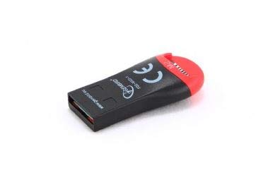 Gembird FD2-MSD-2 USB 2.0 Schwarz, Rot Kartenleser – Kartenleser (MicroSD (TransFlash), MicroSDHC, 32 GB, USB 2.0, 25 Mbit/s, Schwarz, Rot, 16 mm) von Gembird