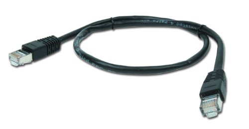 Gembird patchcord RJ45, cat.5e, FTP, 0.5m, Black (PP22-0.5MBK) von Gembird