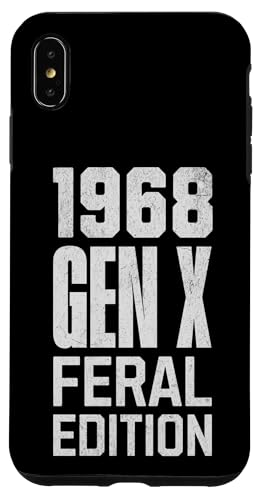 Hülle für iPhone XS Max Generation X 1968 Feral Edition Gen Xer Geboren 1968 Retro Vintage von Gen X The Feral Generation