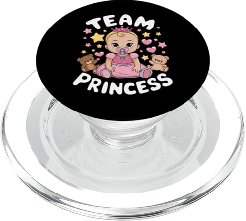 Party „Team Princess Team Pink“, Babyparty zur Verkündung des Geschlechts PopSockets PopGrip für MagSafe von Gender Reveal Tees Funny Baby Announcement Outfits