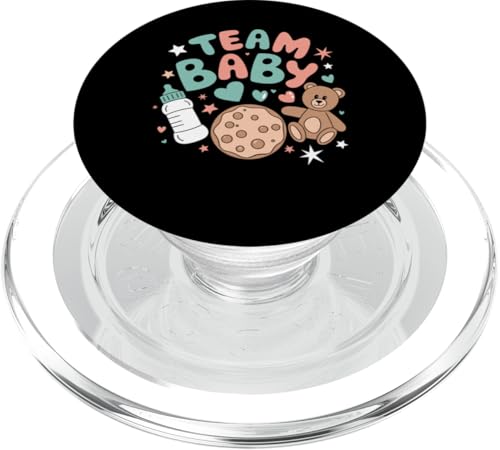 Party zur Verkündung des Geschlechts „Team Baby“ -Babyparty PopSockets PopGrip für MagSafe von Gender Reveal Tees Funny Baby Announcement Outfits