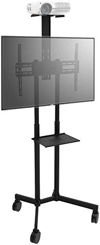 General Office TV Ständer: Mobiler TV-Wagen mit AV- und Beamer-Halter, 81-178 cm (32" - 70") (Beamer Ständer, TV Standfuss, Wandhalterung) von General Office