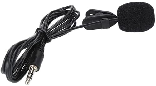 1 x 5 m tragbarer Laptop-Clip, Mikrofon, Handy-Zubehör, Halsband, Kondensator, Lavalier, Clip-On-Mikrofon, kabelgebundenes Mikrofon, Krawattenklammer, Kunststoff, Andere Edelsteine von Generic