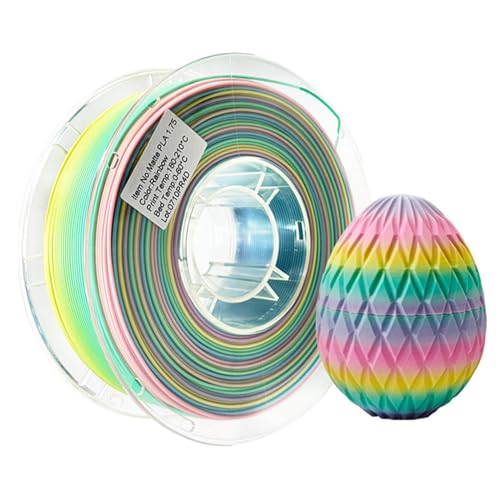 3D-Drucker-Filament – ​​Mehrfarbiges 3D-Drucker-Filament, hochkompatibles mehrfarbiges Filament-3D-Druckzubehör | Packung mit regenbogenfarbenen Filamenten, Filament von von Generic