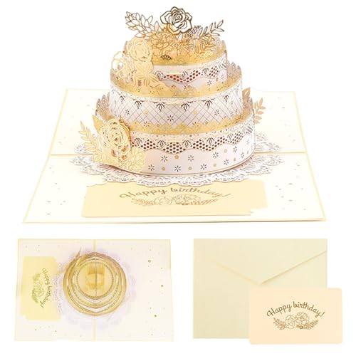 3D Geburtstagskarten für Frauen, Pop-Up 3D Geburtstagskarten, Kuchen Pop-Up Happy Birthday Karten in 3D – Gedenkqualitätsdokument mit exquisiter Aluminiumprägung mit Sob 3D Geburtstagskarten für Frauen, Pop-Up 3D Geburtstagskarten, Kuchen Pop-Up Happy Birthday Karten in 3D – Gedenkqualitätsdokument mit exquisiter Aluminiumprägung mit Sob von Generic