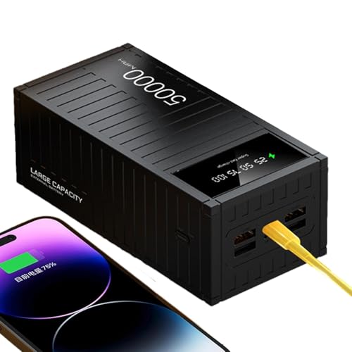 66 W, Schnellladebank, 66 W Schnellladegerät, mit einer Kapazität von 50.000 mAh | Multifunktionales Ladegerät für Mobiltelefone mit D-Anzeige von Generic