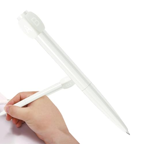 ABCD-Stift – ABCD-Antwort-Rotationsstift, Gelschreiber | 18 g Prüfungs-Antwortbogen-Stift, Gelstift mit feiner Spitze, neuartiger Schreibutensilien-Stift für Schreibwaren, glatter Prüfungsschreibstift von Generic