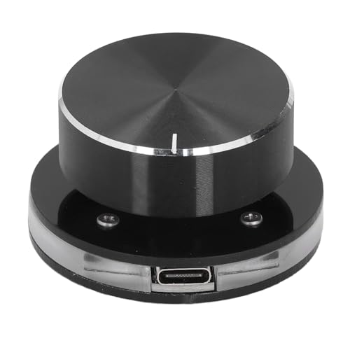 Audio -Controller, USB -Lautstärkeregler mit RGB Light Volumenknopf Volumensteuerungsknopf für Android -System PC Multimedia Typ C Externe Medienanpassung Controller Audio -Controller, USB -Lautstärkeregler mit RGB Light Volumenknopf Volumensteuerungsknopf für Android -System PC Multimedia Typ C Externe Medienanpassung Controller von Generic