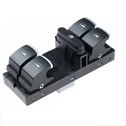 Auto-Fensterheberschalter Für VW CC 2009-2017 für GOLF 2010-2013 GTI 2007-2013 für Jetta 2005-2017 für Master Window Control Switch 1K4959857B 10 Pins(B) von Generic