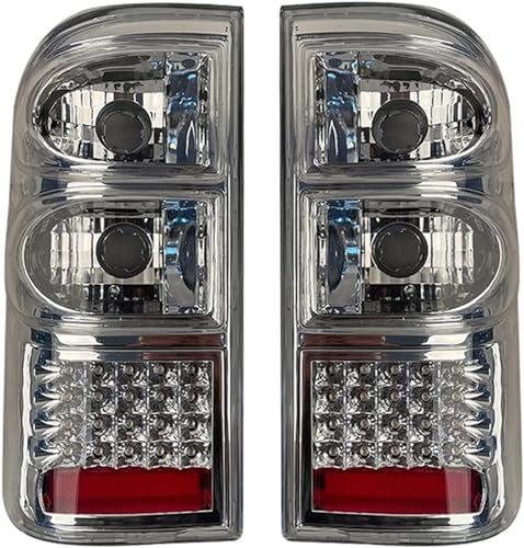 Auto-Rücklichter 1 paar Auto Rücklicht Bremslicht Für Nissan Für Safari Für Patrol Y61 1998-2002 Hinten Schwanz Lampe Licht hinten Lampe Weiß Anhängerlicht von Generic