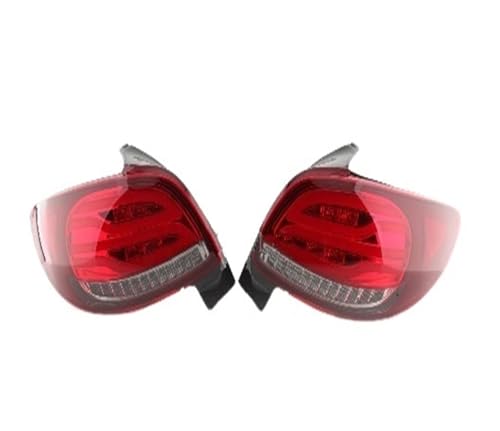 Auto-Rücklichter For Peugeot 206 206CC 2004-2008 Turn Signal Brake Stop Bumper Lamp Car Assembly 1 Pair Car Rear Tail Light Anhängerlicht von Generic