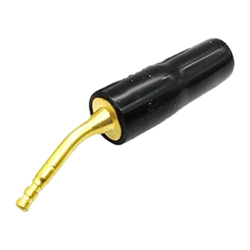 Bananenstecker | 2 mm vergoldete Lautsprecherstecker,Langlebiger Bananen-Audiostecker mit Schnellanschluss für Wandplatten, Verstärker, Videoempfänger von Generic