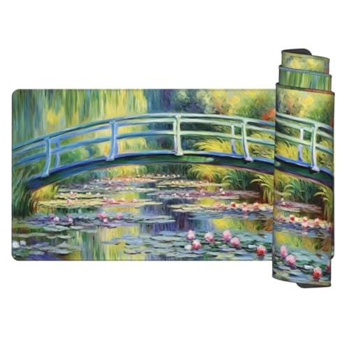 Brücke Mauspad 700 x 300 mm, Mousepad XXL Schreibtischunterlage Landschaft Mouse Pad, Wasserdicht und rutschfest Gaming Mauspad, Verbessert Präzision und Geschwindigkeit, PC und Gaming Zubehör gq713 von Generic