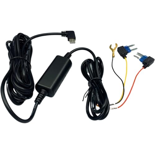 Dashcam-Festverdrahtungssatz,Dashcam-Festverdrahtungssatz USB C,12V-24V bis 5V 2,5A Typ-C Hartdraht-Kit | Netzkabel-Sicherungssatz, Autozubehör, 3-adriges Auto-Armaturenbrett-Kamera-Ladegerät für Nied von Generic