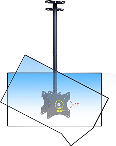 Doppelte TV-Deckenhalterung, verstellbare, neigbare und schwenkbare TV-Halterung, passend für die meisten 22-43-Zoll-Fernseher, mit Einer Tragkraft von 99 Pfund (45 kg) von Generic