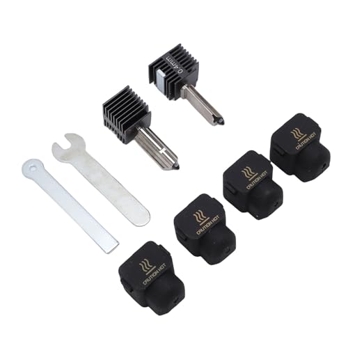 Drucken des Kopfes Heißende Kit, 3D -Drucker Zusammengebautes Druckkopf -Kit mit 0,4 Mm Gehärteter Edelstahl mit 4pcs Silikonabdeckung für 3D Drucker Drucken des Kopfes Heißende Kit, 3D -Drucker Zusammengebautes Druckkopf -Kit mit 0,4 Mm Gehärteter Edelstahl mit 4pcs Silikonabdeckung für 3D Drucker von Generic