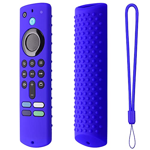 Fernbedienungshülle für Fire TV Stick (3. Generation), Silikon Schutzhülle Fernbedienungsschutzhülle Schale mit Trageschlaufe Für Fire TV Stick 3. Generation/4K 2021/4K MAX (blau) von Generic