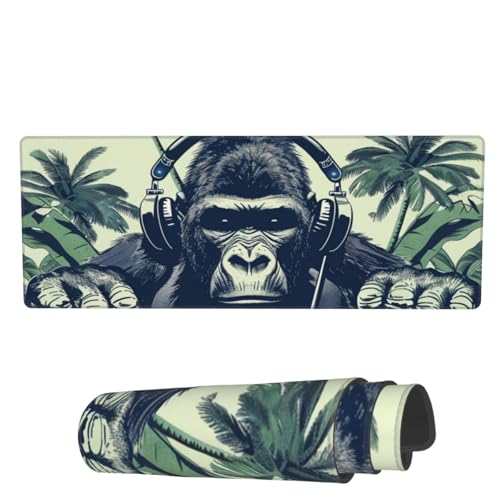 Gaming Mauspad Gorilla Dj Controller Flugzeug Gaming Mauspad rutschfest Waschbar Schreibtischunterlage, Für Computer, Laptops, Zuhause, 80x30cm Gaming Mauspad Gorilla Dj Controller Flugzeug Gaming Mauspad rutschfest Waschbar Schreibtischunterlage, Für Computer, Laptops, Zuhause, 80x30cm von Generic