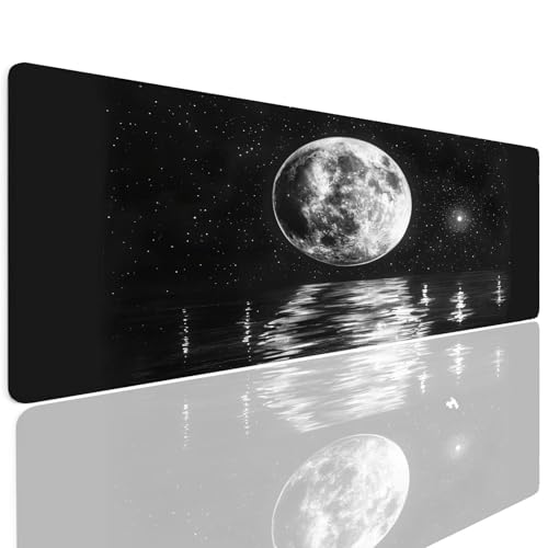 Gaming Mauspad XL 800x400x4mm Mousepad Gaming Schreibtischunterlage Wasserfest Anti-Rutsch, Anthrazit Mauspad Groß Vernähte Kanten Desk Mat Art Mouse Pad Verbessert Präzision und Geschwindigkei 4-33 von Generic