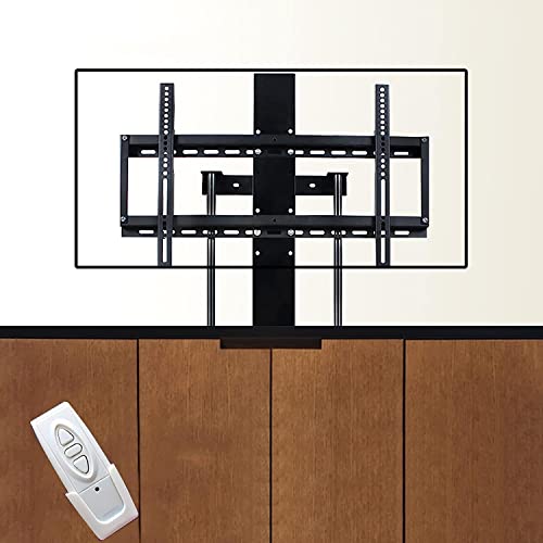 Generic Motorisierter TV-Lift, TV-Hebemechanismus Hublänge 80 cm/31,4 Zoll, elektrisch höhenverstellbarer TV-Ständer 37-Zoll- bis 75-Zoll-Fernseher bis zu 600 x 400 VESA-TV-Halterung von Generic