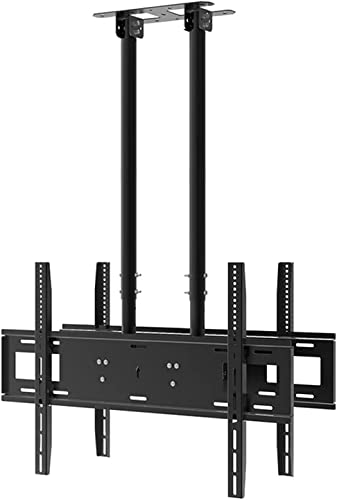 Generic TV-Doppel-TV-Deckenhalterung, höhenverstellbare TV-Deckenhalterung, passend die meisten 40-86-Zoll-LCD-Flachbildschirme, passend Flache und gewölbte Decken-TV-Halterung, TV-Ständer von Generic