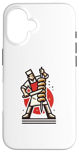 Hülle für iPhone 16 Dönermann Döner Kebab Logo von Generic